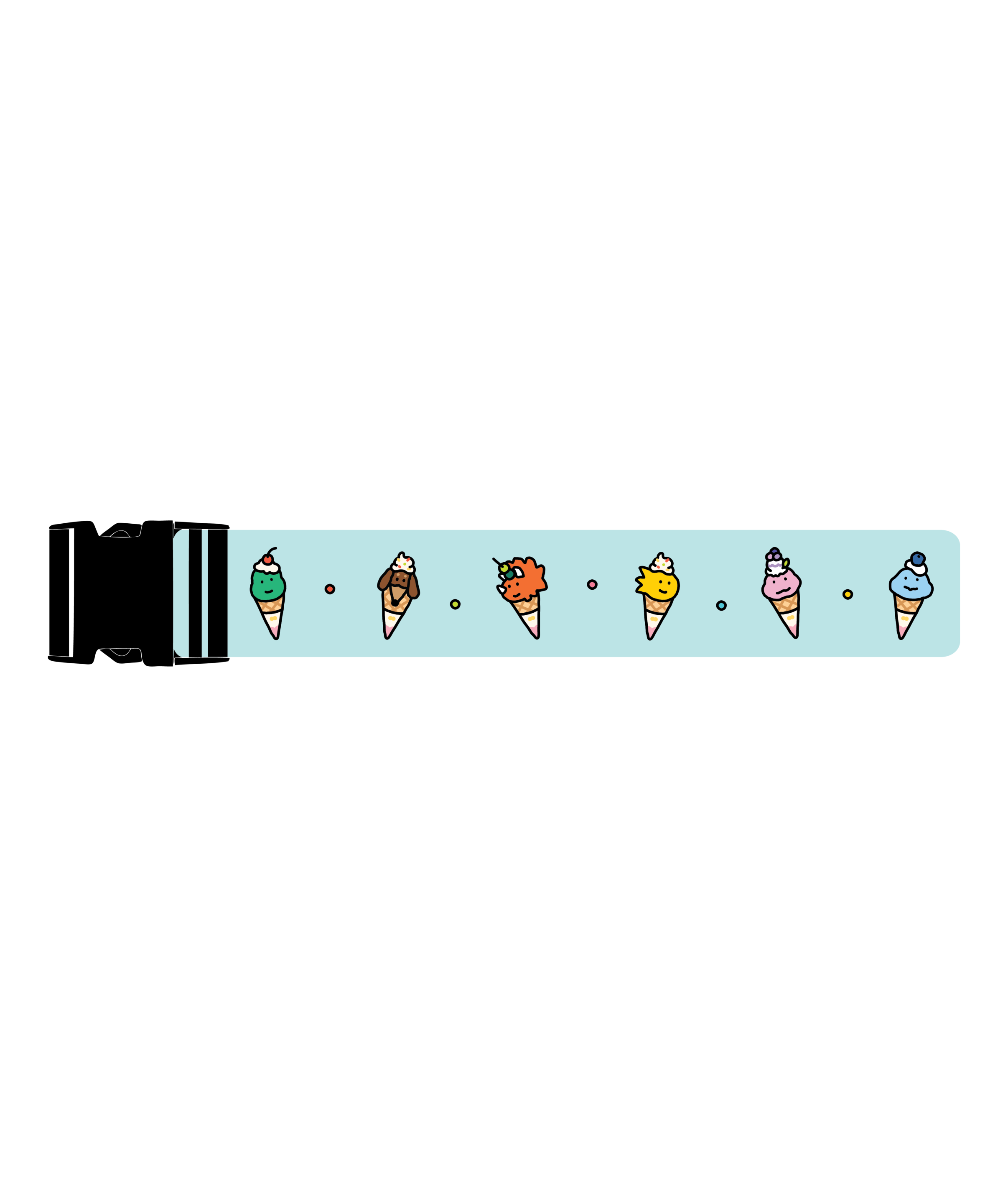 A group of cartoon ice cream conesAI-generated content may be incorrect.